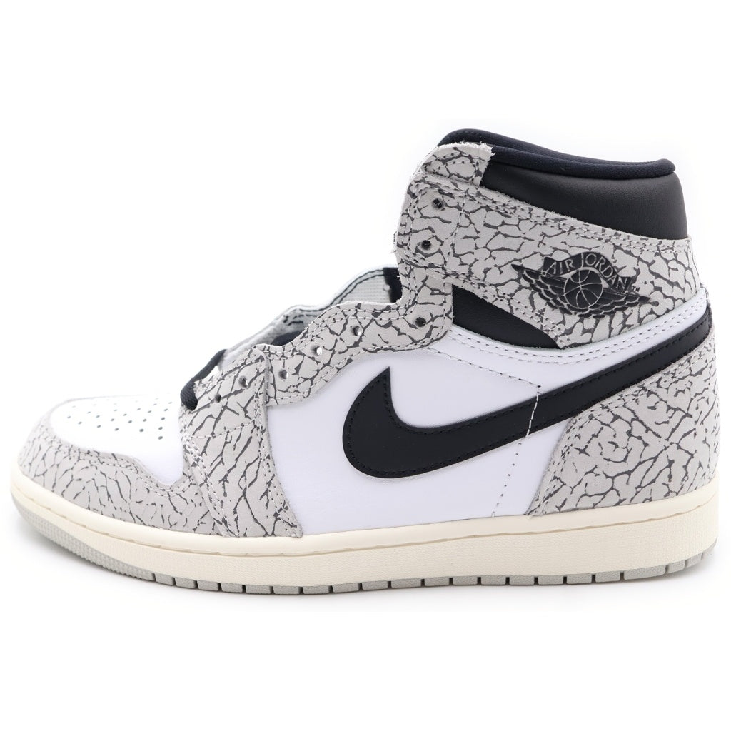 NIKE(ナイキ) AIR JORDAN 1 RETRO HIGH OG WHITE CEMENT ELEPHANT DZ5485-052 エアジョーダン1 ホワイトセメント ハイカットスニーカー ホワイト/グレー US9/27cm