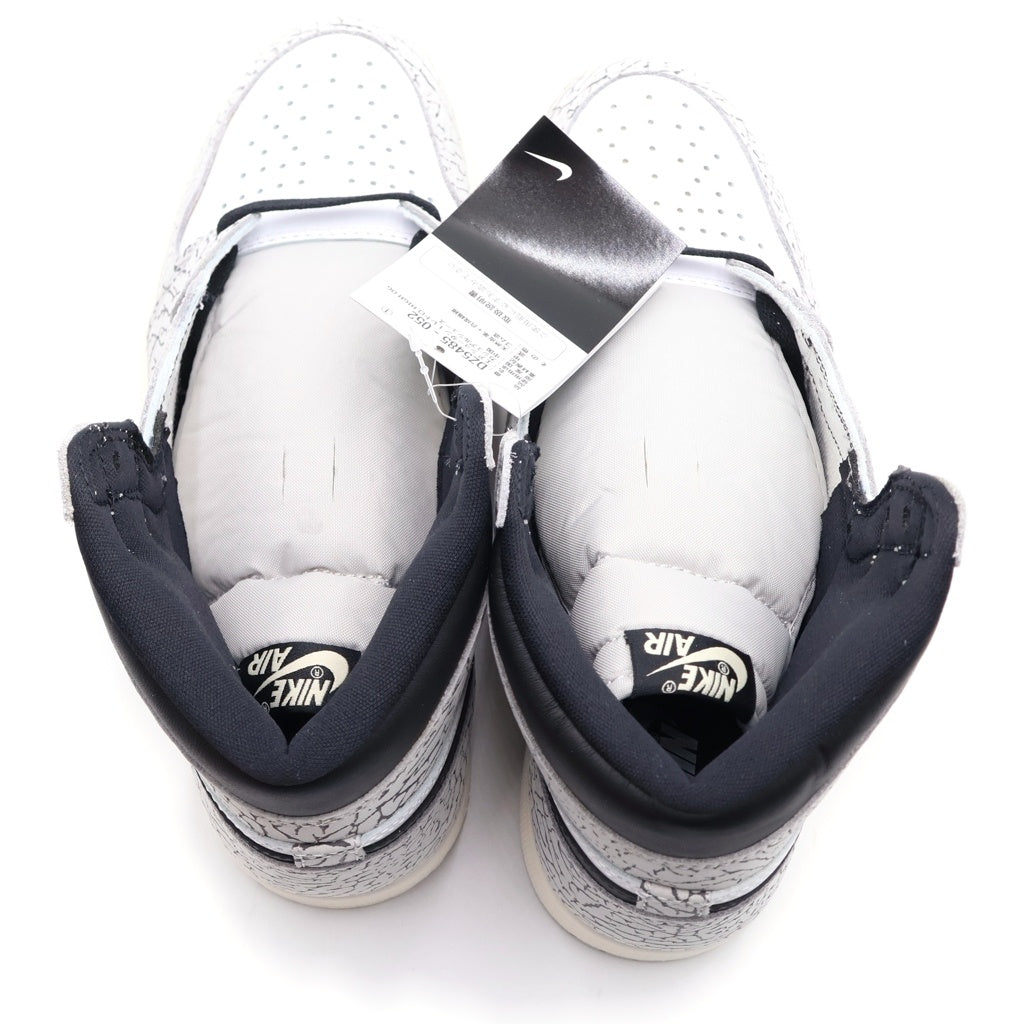 NIKE(ナイキ) AIR JORDAN 1 RETRO HIGH OG WHITE CEMENT ELEPHANT DZ5485-052 エアジョーダン1 ホワイトセメント ハイカットスニーカー ホワイト/グレー US9/27cm