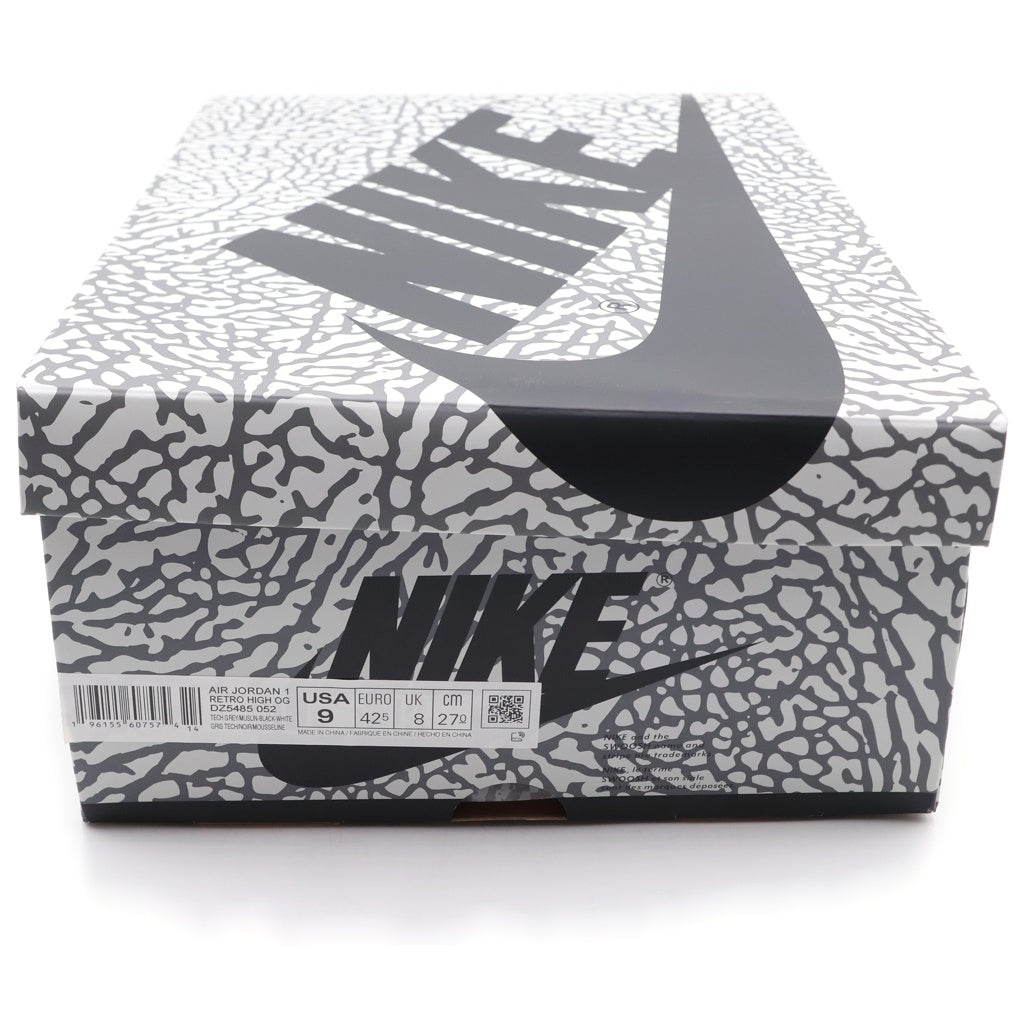 NIKE(ナイキ) AIR JORDAN 1 RETRO HIGH OG WHITE CEMENT ELEPHANT DZ5485-052 エアジョーダン1 ホワイトセメント ハイカットスニーカー ホワイト/グレー US9/27cm