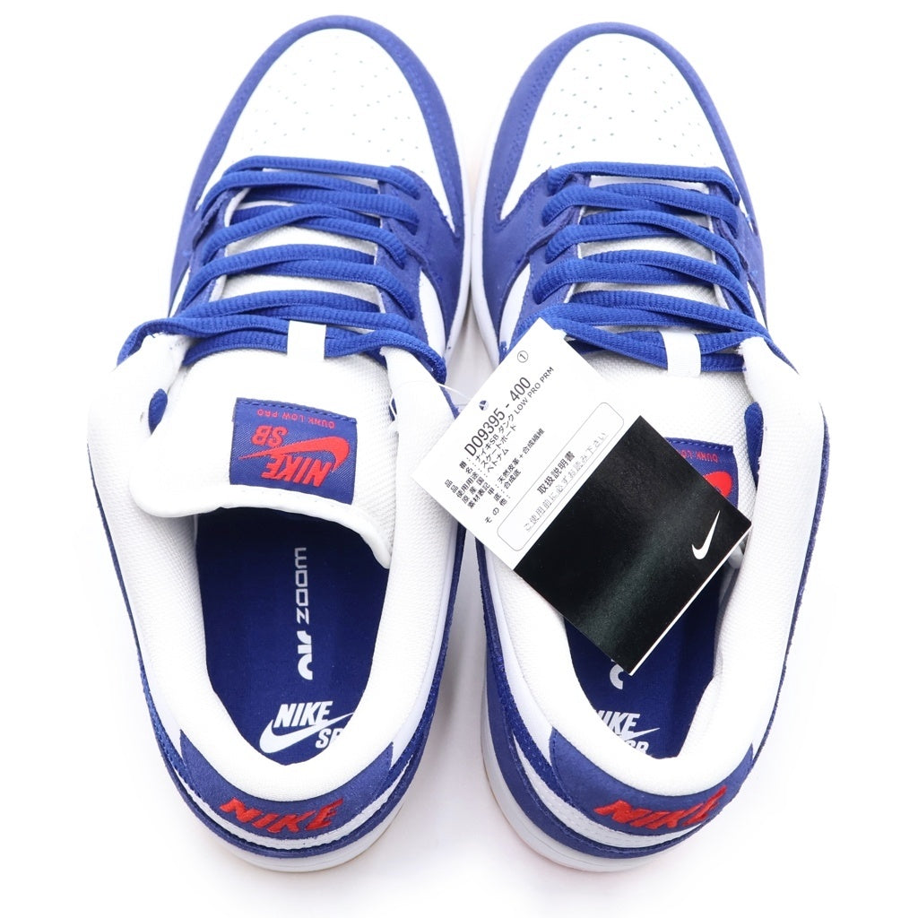 NIKE SB(ナイキエスビー) DUNK LOW PRO PRM LOS ANGELES DODGERS DO9395-400 ダンク ロサンゼルスドジャーズ ローカットスニーカー ホワイト/ブルー US9/27cm