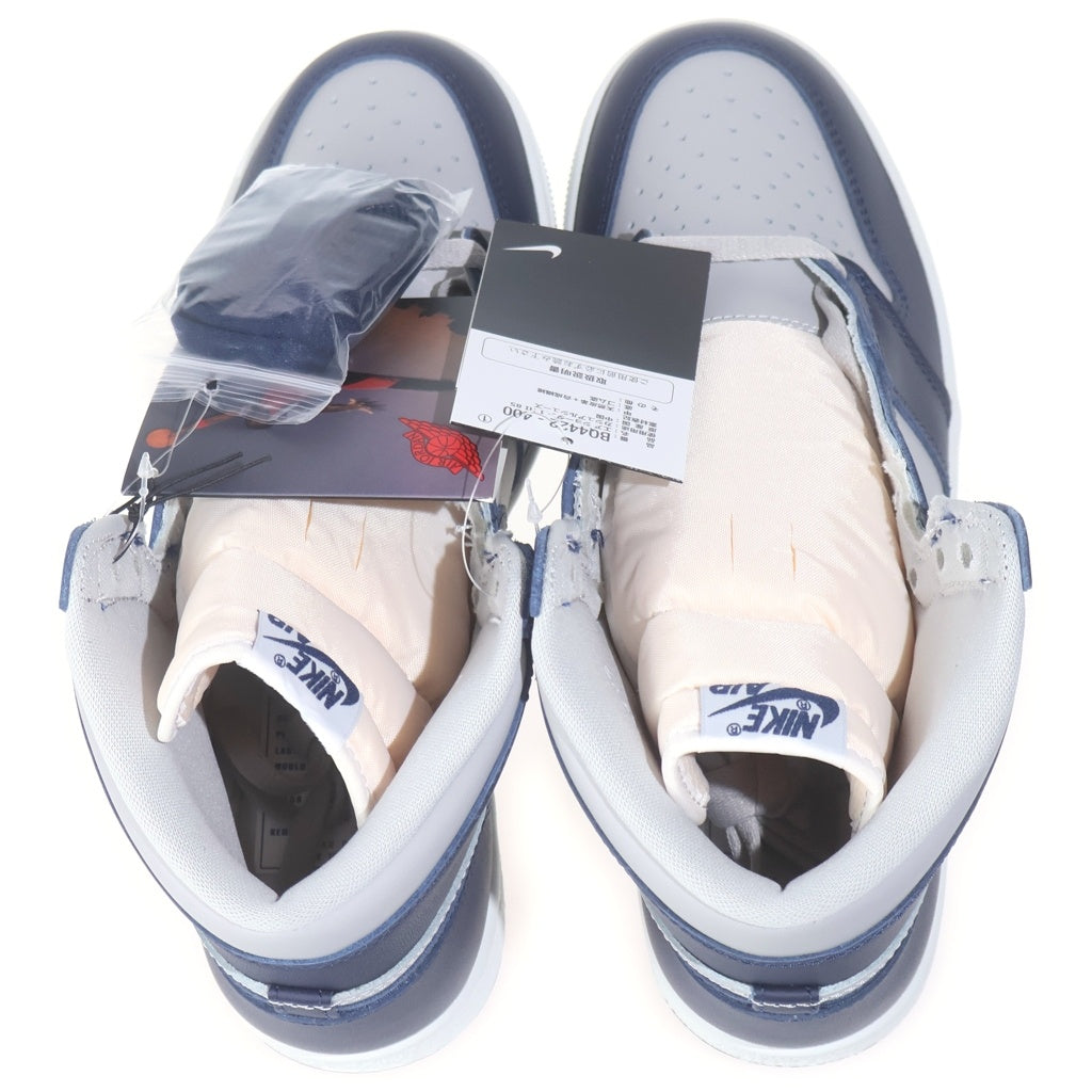 NIKE(ナイキ) AIR JORDAN 1 HI 85 Georgetown BQ4422-400 エアジョーダン1 85 ジョージタウン ハイカットスニーカー グレー/ネイビー US9/27cm
