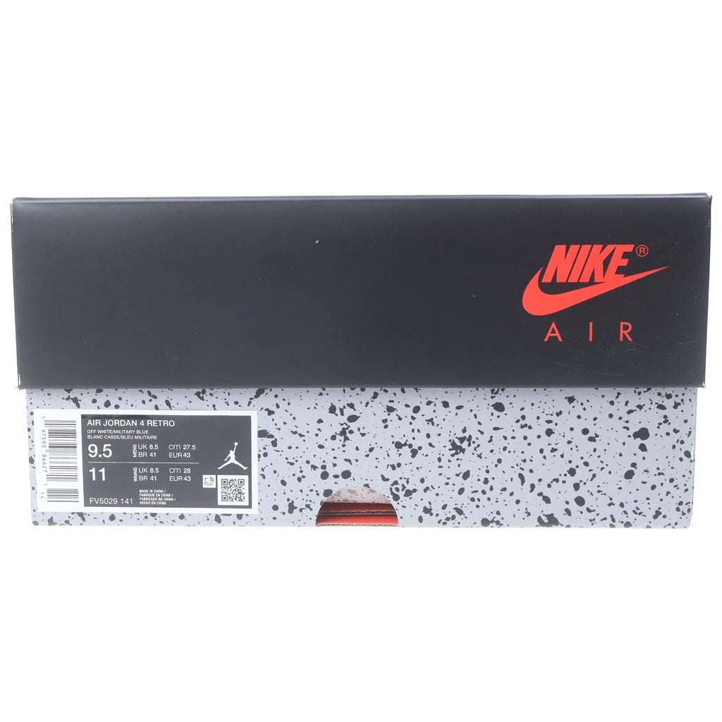NIKE(ナイキ) AIR JORDAN 4 RETRO INDUSTRIAL BLUE FV5029-141 エアジョーダン4 インダストリアルブルー ハイカットスニーカー ホワイト/ブルー US9.5/27.5cm
