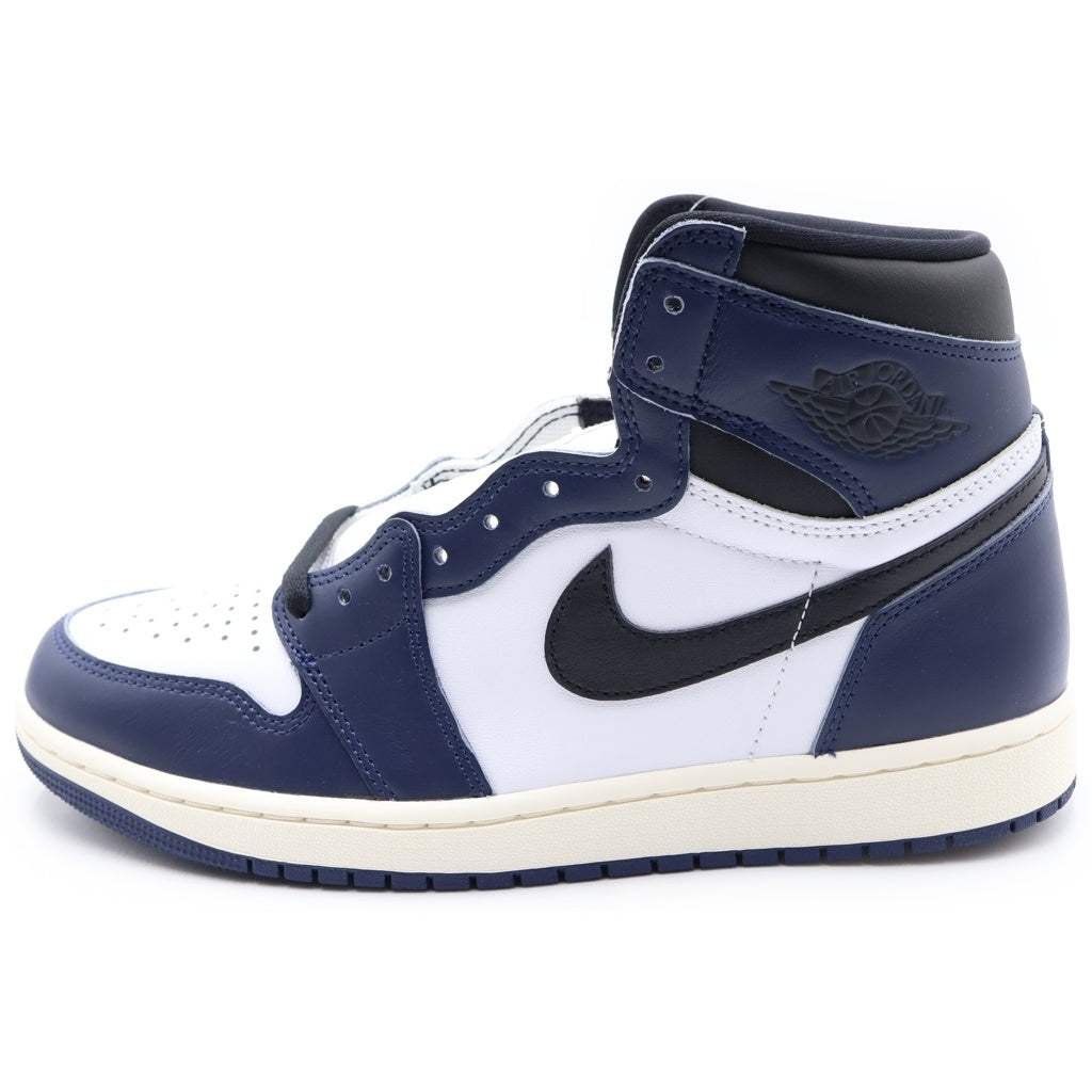 NIKE(ナイキ) AIR JORDAN 1 RETRO HIGH OG Midnight Navy DN5485-401 エアジョーダン 1 レトロ ミッドナイト ネイビー ハイカットスニーカー ホワイト/ネイビー US9.5/27.5cm