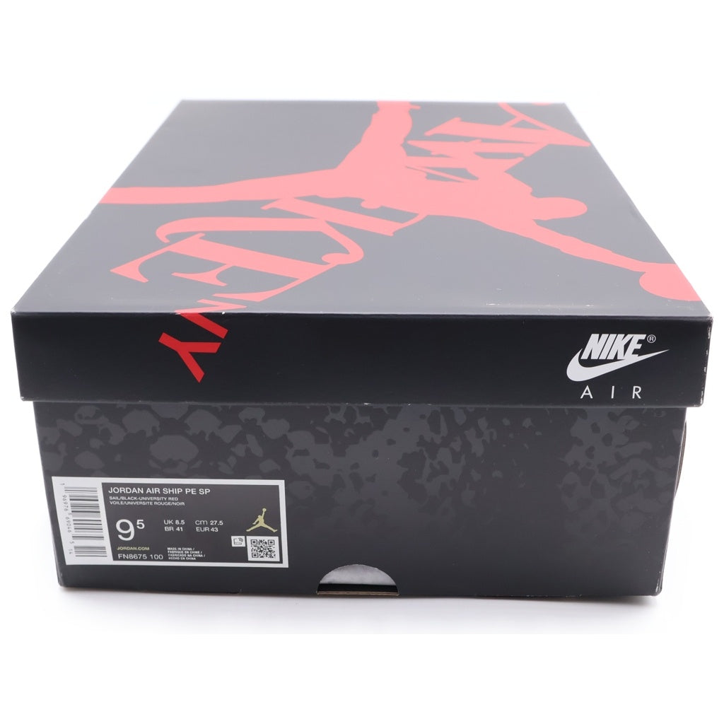 NIKE(ナイキ) ×AWAKE NY JORDAN AIR SHIP SP UNIVERSITY RED FN8675-100 アウェイクニューヨーク ジョーダンエアシップ ハイカットスニーカー ホワイト/レッド US9.5/27.5cm