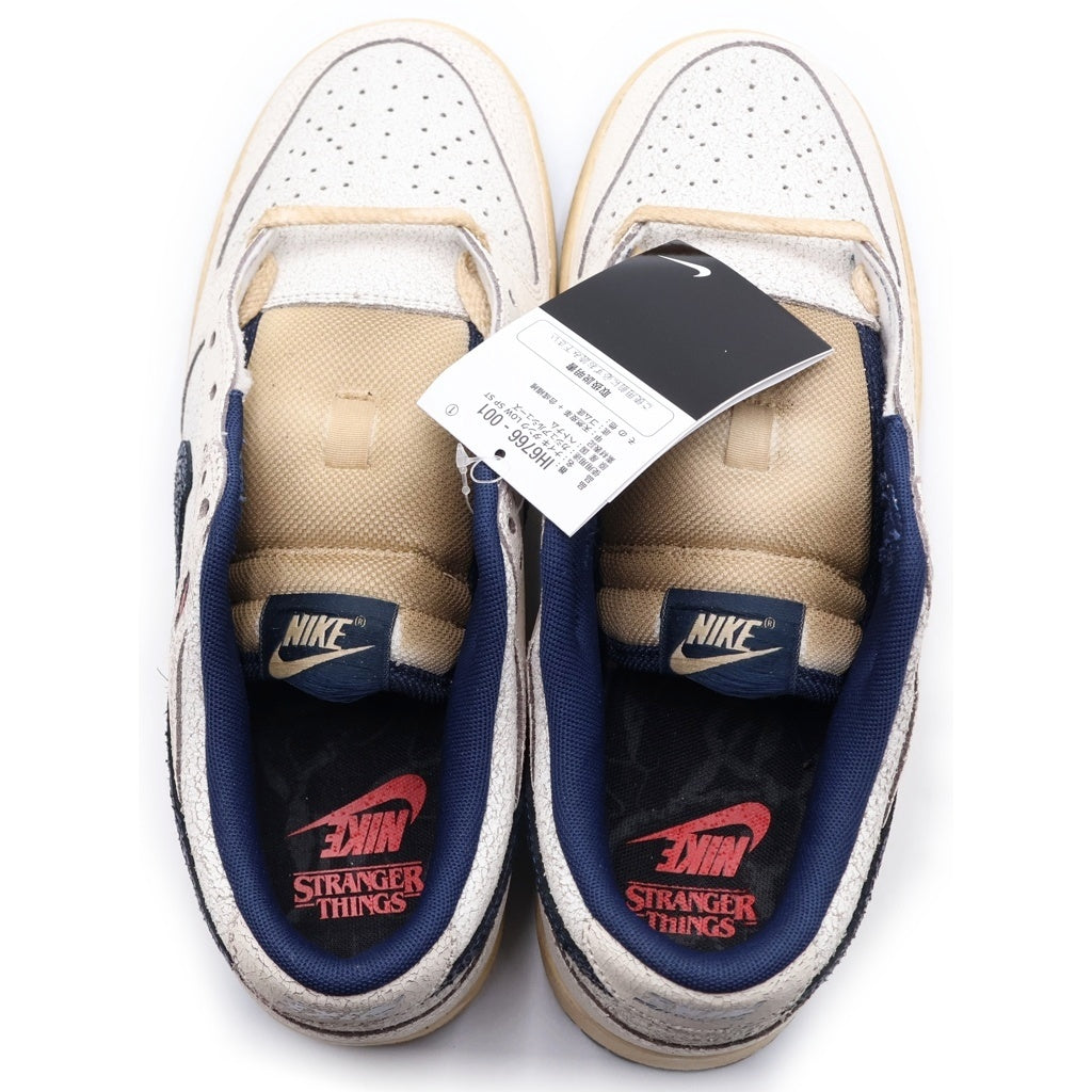NIKE(ナイキ) ×STRANGER THINGS DUNK LOW SP ST IH6766-001 ストレンジャーシングス ダンク ローカットスニーカー ホワイト/ブルー IH6766-001