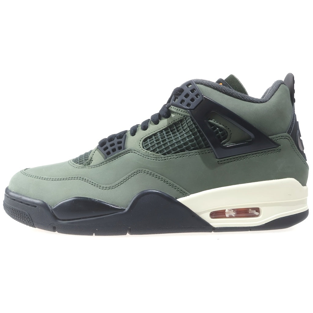 NIKE(ナイキ) ×UNDEFEATED AIR JORDAN 4 RETRO IB1519-200 アンディフィーテッド エアジョーダン4 レトロ ハイカットスニーカー カーキ US9.5/27.5cm