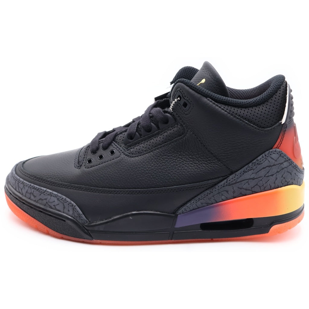 NIKE(ナイキ) ×J BALVIN AIR JORDAN 3 RETRO SP RIO FN0344-001 J バルヴィン エアジョーダン3 レトロ ハイカットスニーカー ブラック US9.5/27.5cm