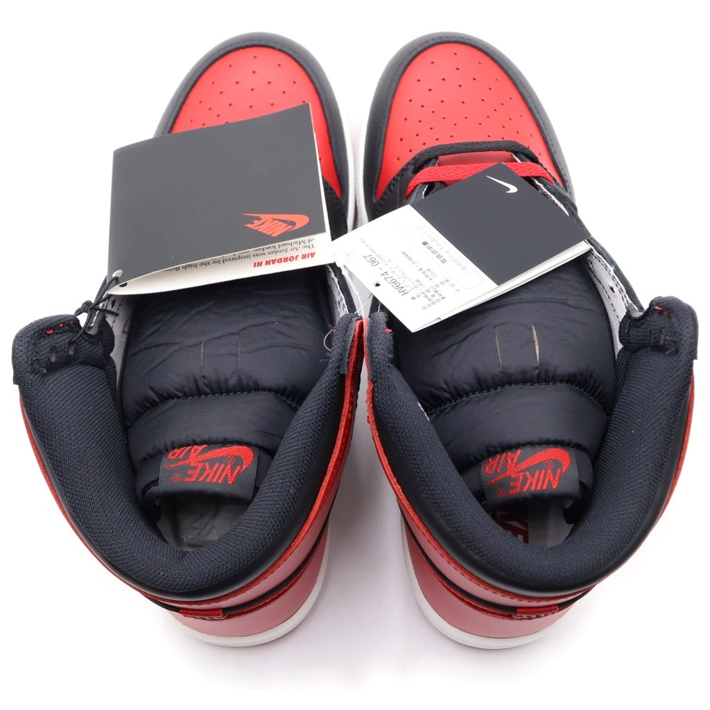 NIKE(ナイキ) AIR JORDAN 1 HIGH 85 BRED HV6674-067 エアジョーダン1 85 ブレッド ハイカットスニーカー ブラック/レッド US9.5/27.5cm