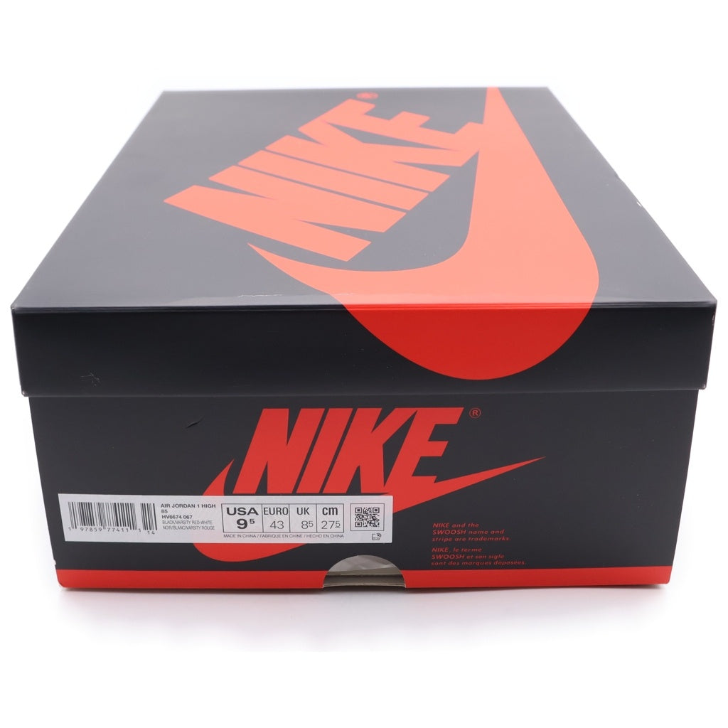 NIKE(ナイキ) AIR JORDAN 1 HIGH 85 BRED HV6674-067 エアジョーダン1 85 ブレッド ハイカットスニーカー ブラック/レッド US9.5/27.5cm