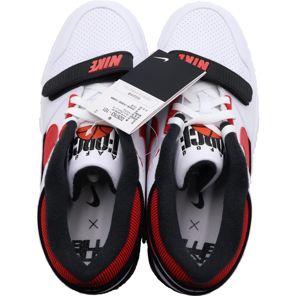 NIKE(ナイキ) ×BILLIE EILISH AIR ALPHA FORCE 88 DZ6763-101 ビリーアイリッシュ エア アルファ フォース ローカットスニーカー ホワイト/レッド US9/27cm