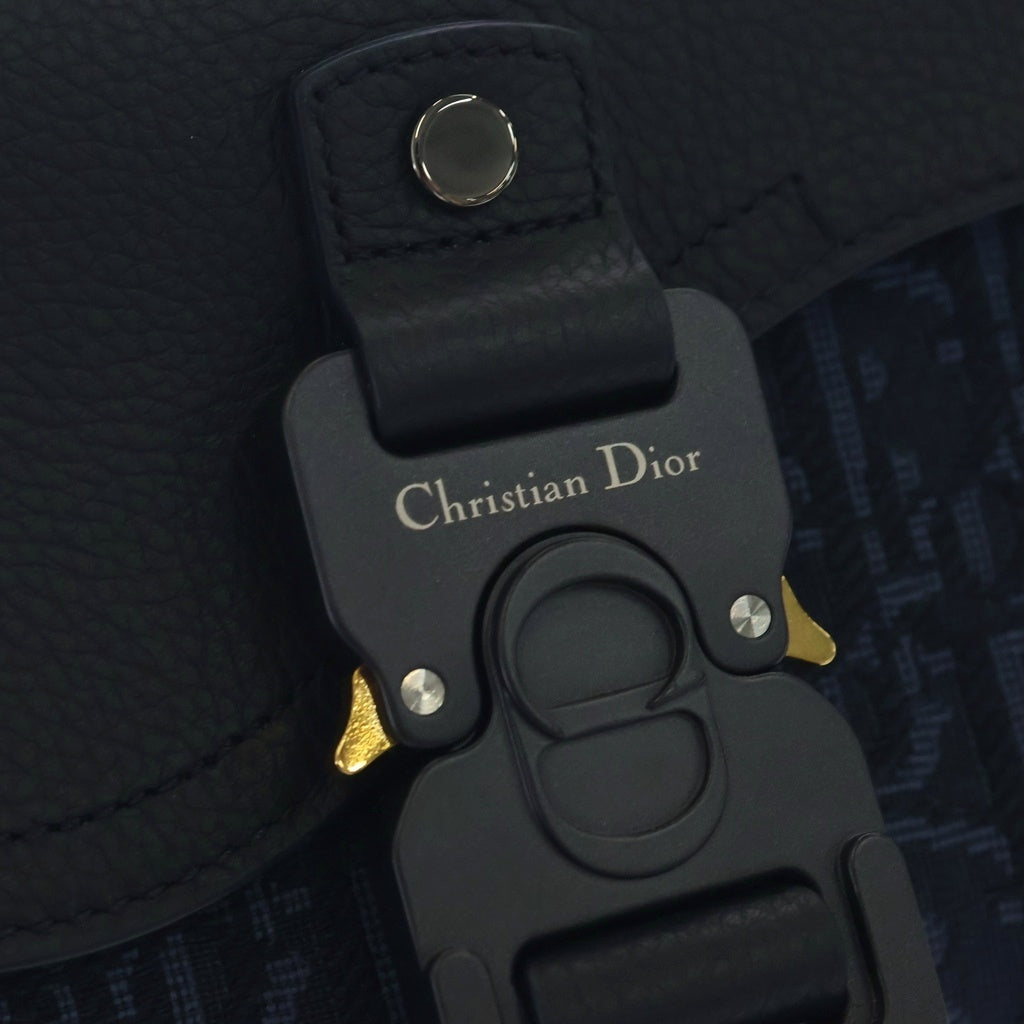 DIOR(ディオール) オブリーク ジャガード サドル ミニ ショルダーバッグ ネイビー 2ADCA435DJD 2ADCA435DJD レディース