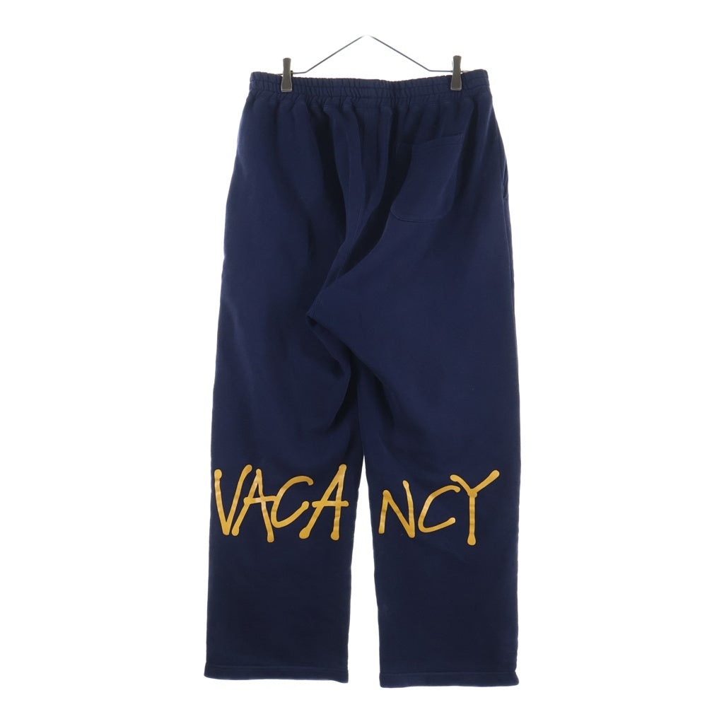 STUSSY(ステューシー) No Vacancy Inn Fleece Pant ノーバカンシー フリース ワイドスウェット ロングパンツ ネイビー