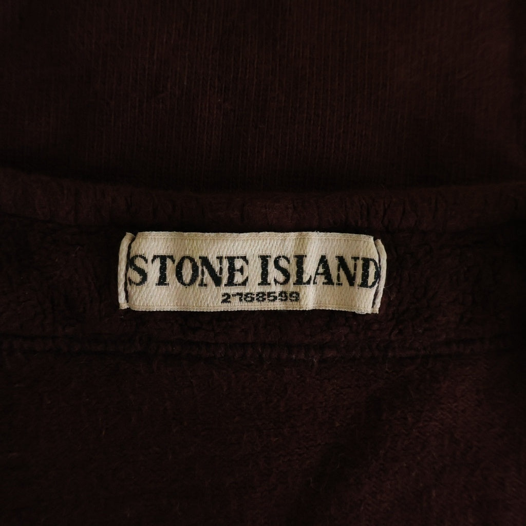 STONE ISLAND(ストーンアイランド) ワッペン付き Vネック スウェット トレーナーボルドー 531562139