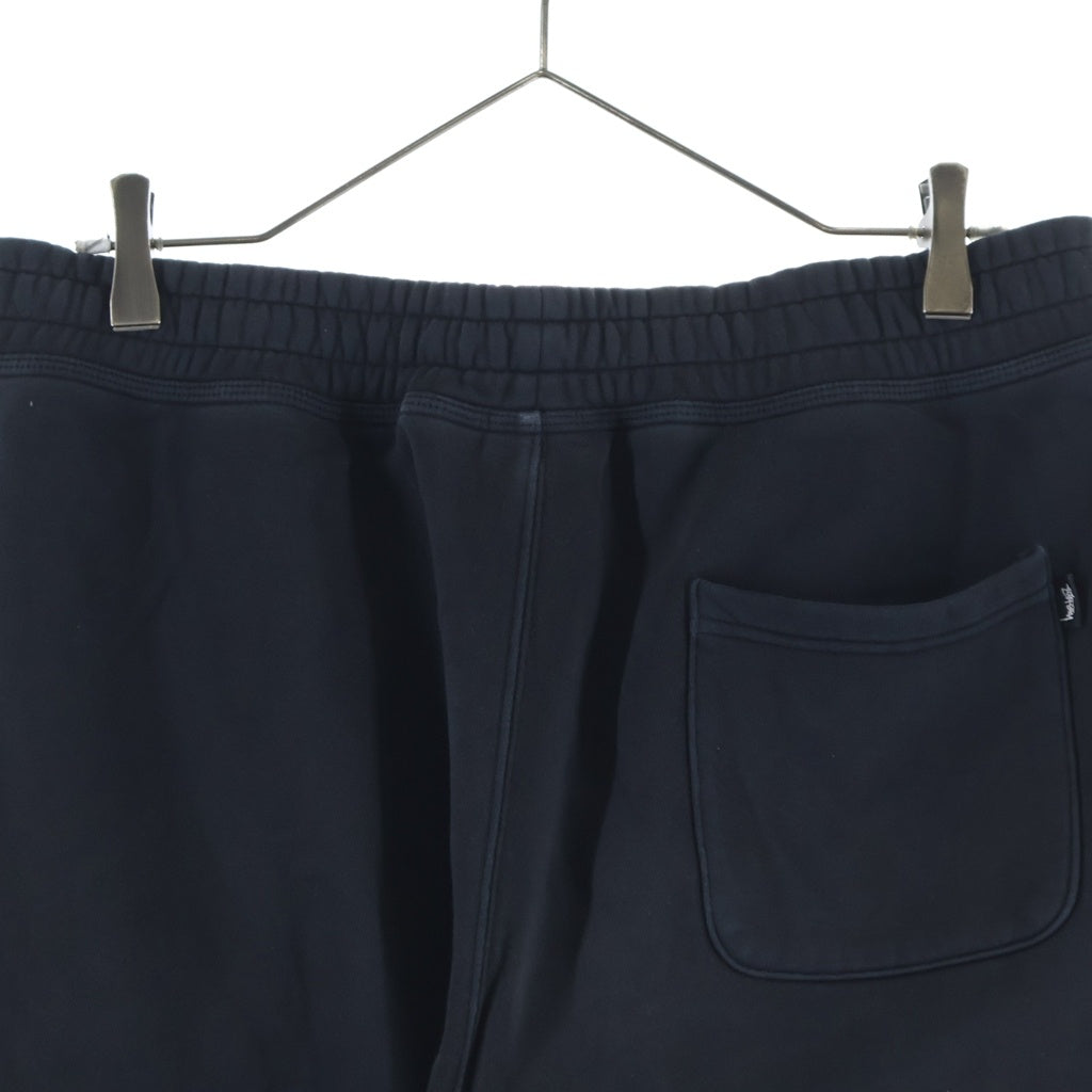 STUSSY(ステューシー) 21AW Stock Logo Pants ストック ロゴ刺繍 スウェット ロングパンツ ブラック 116481