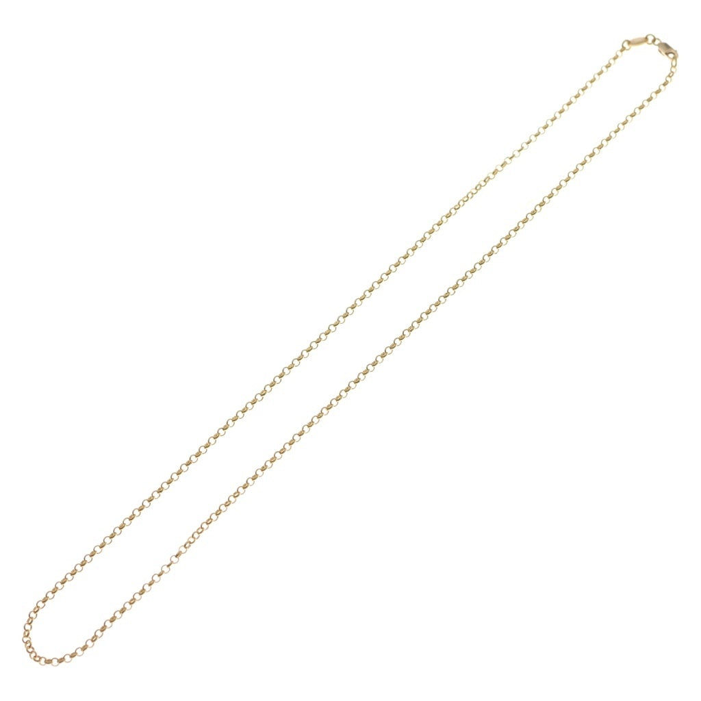 CHROME HEARTS(クロムハーツ) 22K NECKCHAIN R20 ロールチェーンネックレス 20inch ゴールド BCA011