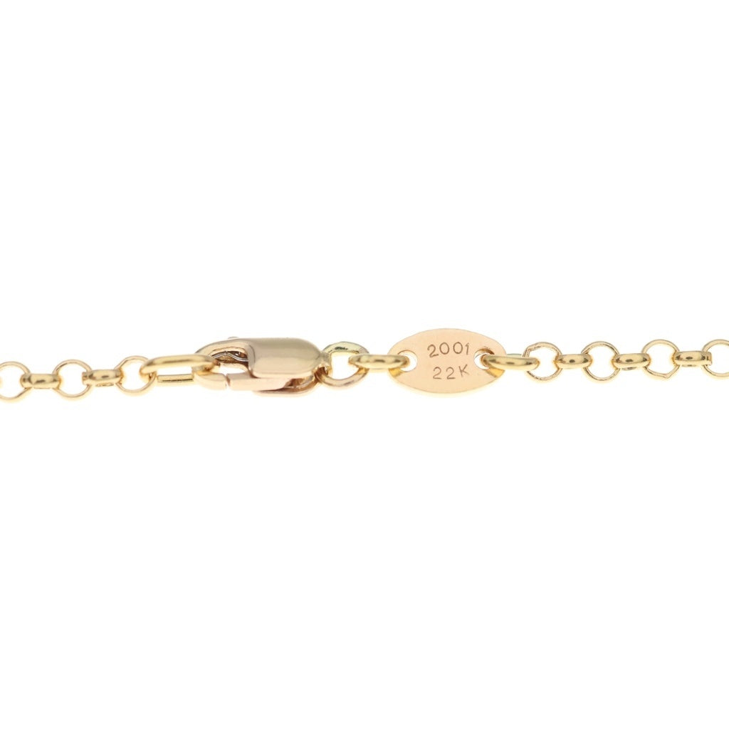 CHROME HEARTS(クロムハーツ) 22K NECKCHAIN R20 ロールチェーンネックレス 20inch ゴールド BCA011