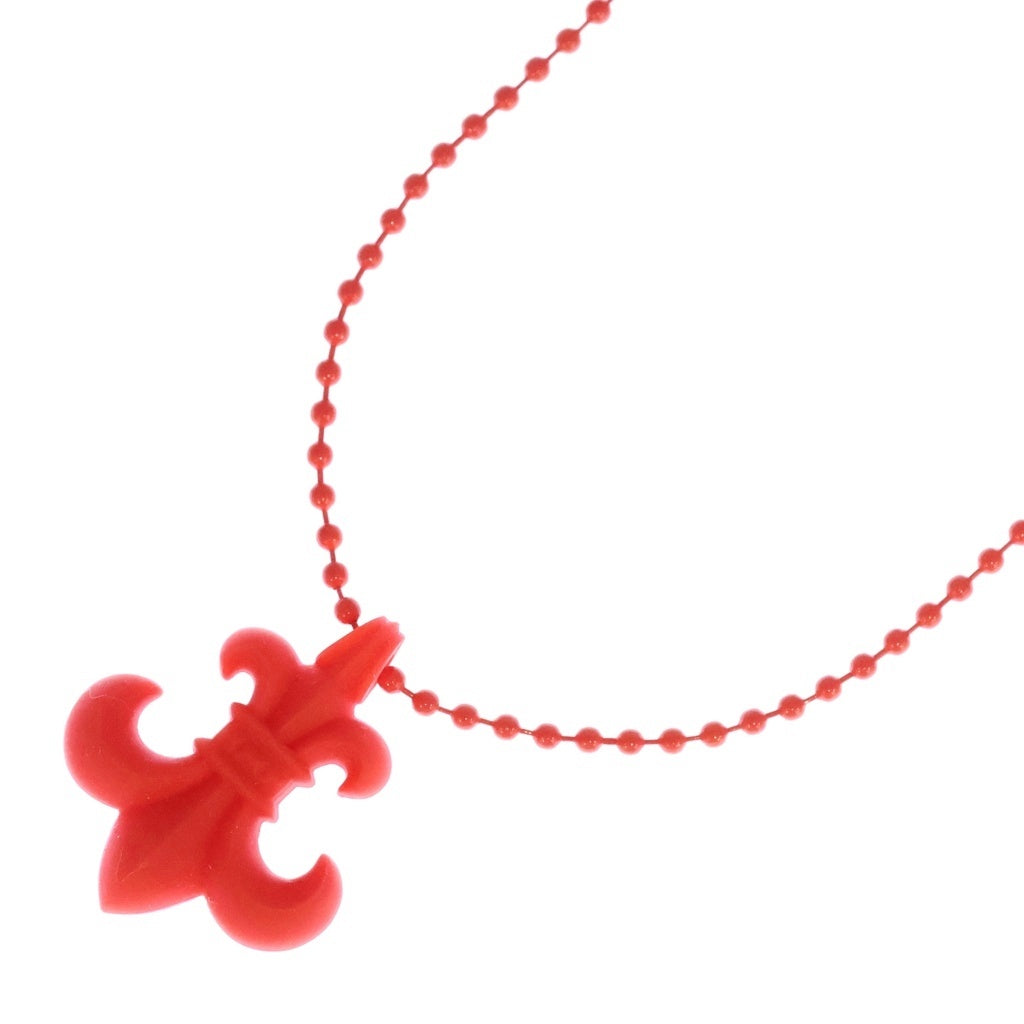 CHROME HEARTS(クロムハーツ) RUBBER BS FLUER ラバーフレア シリコンネックレス レッド