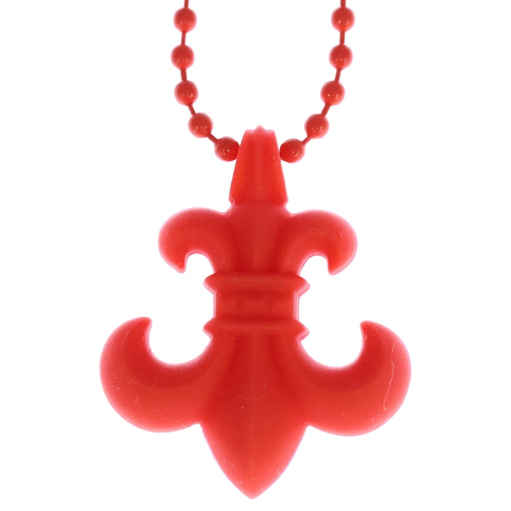 CHROME HEARTS(クロムハーツ) RUBBER BS FLUER ラバーフレア シリコンネックレス レッド