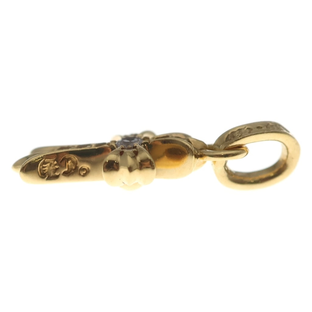 CHROME HEARTS(クロムハーツ) 22K CRS BBYFAT P/DIA ベイビーファットクロス PAVEダイヤ ペンダントトップ ゴールド BCA035