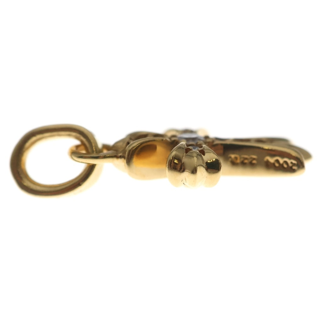 CHROME HEARTS(クロムハーツ) 22K CRS BBYFAT P/DIA ベイビーファットクロス PAVEダイヤ ペンダントトップ ゴールド BCA035
