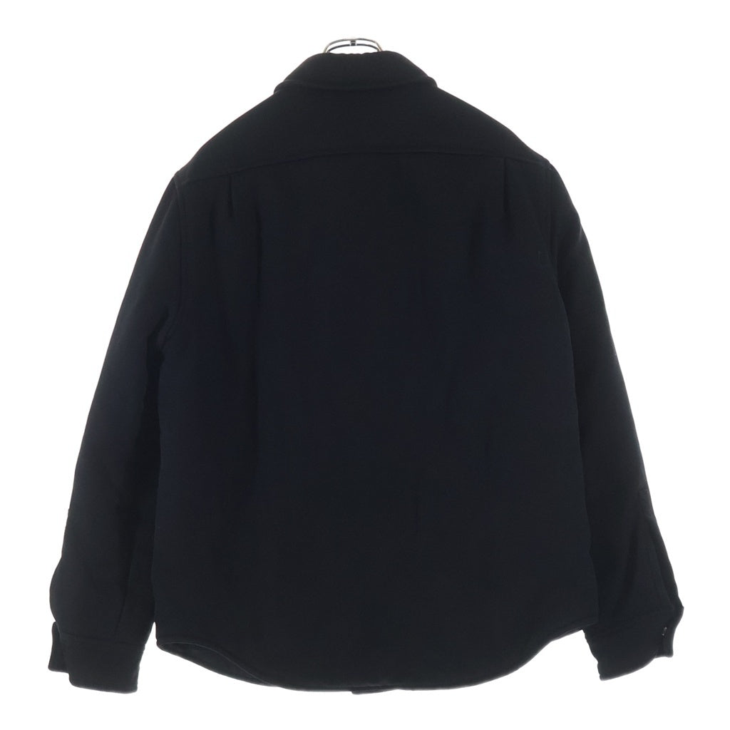 LOEWE(ロエベ) Anagram Puffer Jacket アナグラム 刺繍 ウール 中綿 パファージャケット ブラック H526Y05WAC
