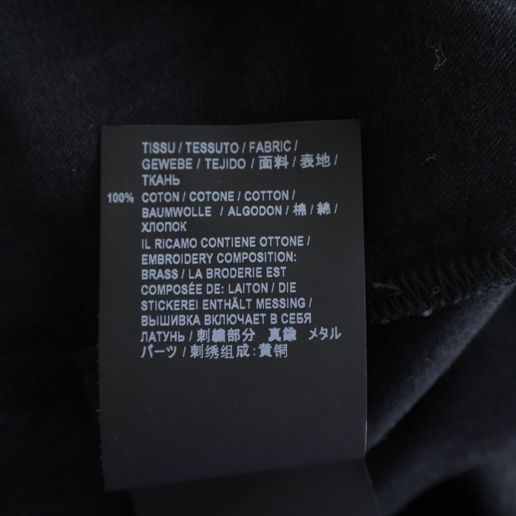 SAINT LAURENT PARIS(サンローランパリ) 19SS Studded Pocket Detail Shirt スタッズ ポケット デティール 長袖シャツ ブラック 579546 YS881