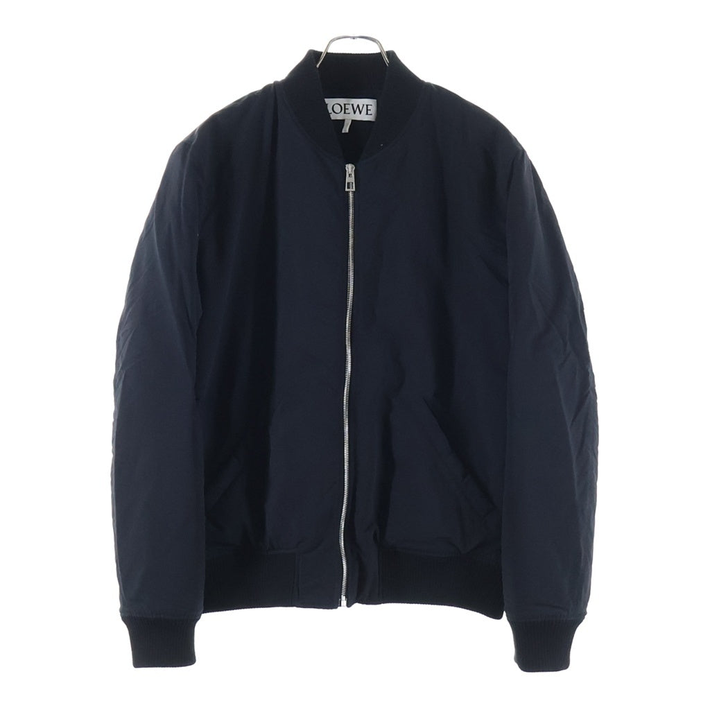 LOEWE(ロエベ) 20SS デイジーバックプリント ジッアップ フライト ボンバージャケット ブラック H2108900PO