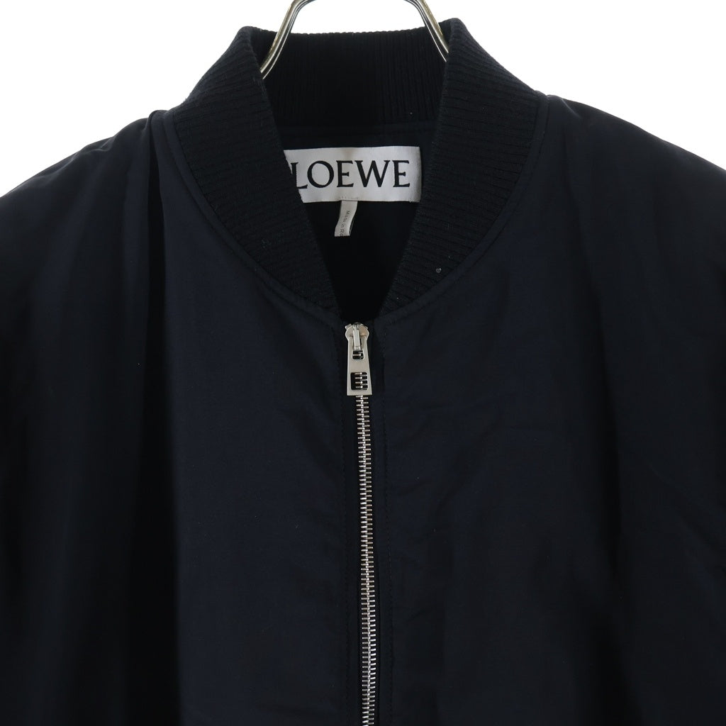 LOEWE(ロエベ) 20SS デイジーバックプリント ジッアップ フライト ボンバージャケット ブラック H2108900PO