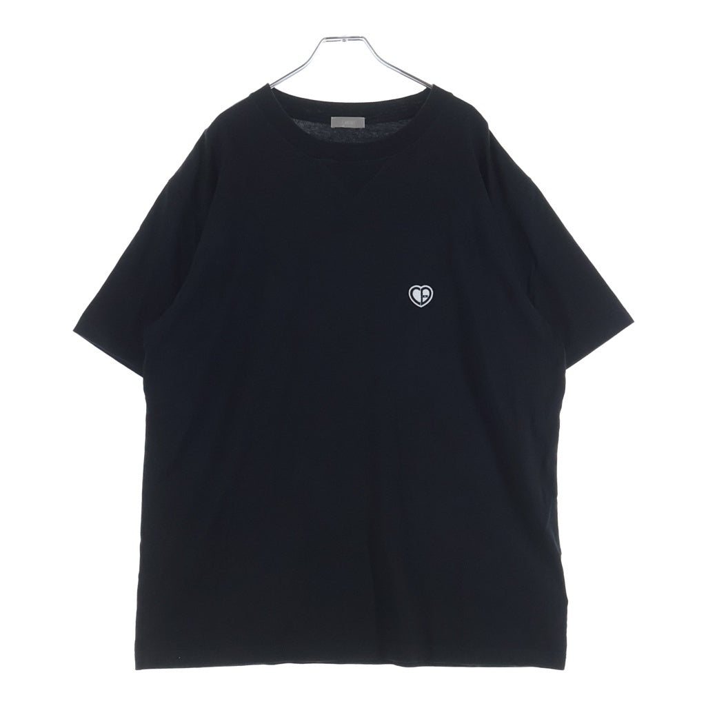 DIOR(ディオール) 22SS ハートCDロゴパッチクルーネック 半袖Tシャツカットソー ブラック 213J685A0677