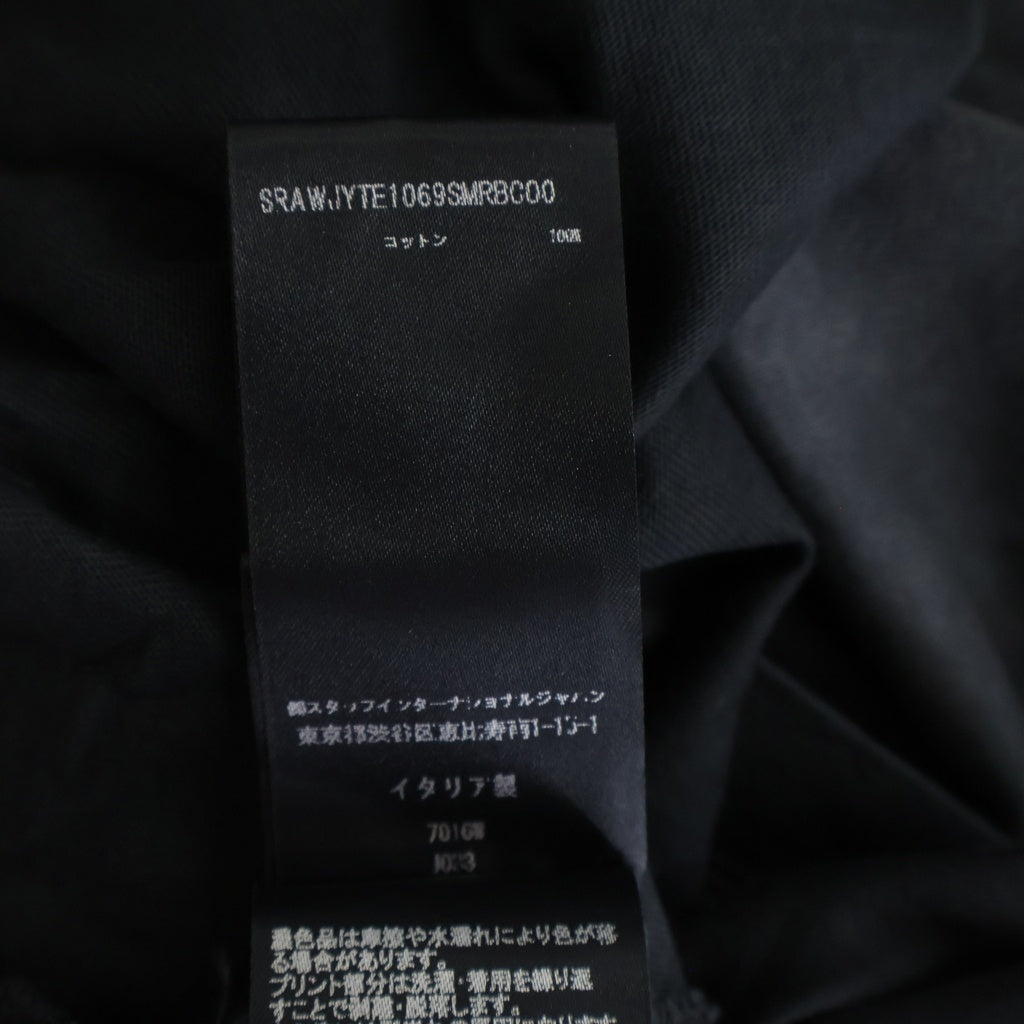 AMIRI(アミリ) カリフォルニア フロントロゴ バックプリント クルーネック 半袖Tシャツ ブラック AWJYTE1069
