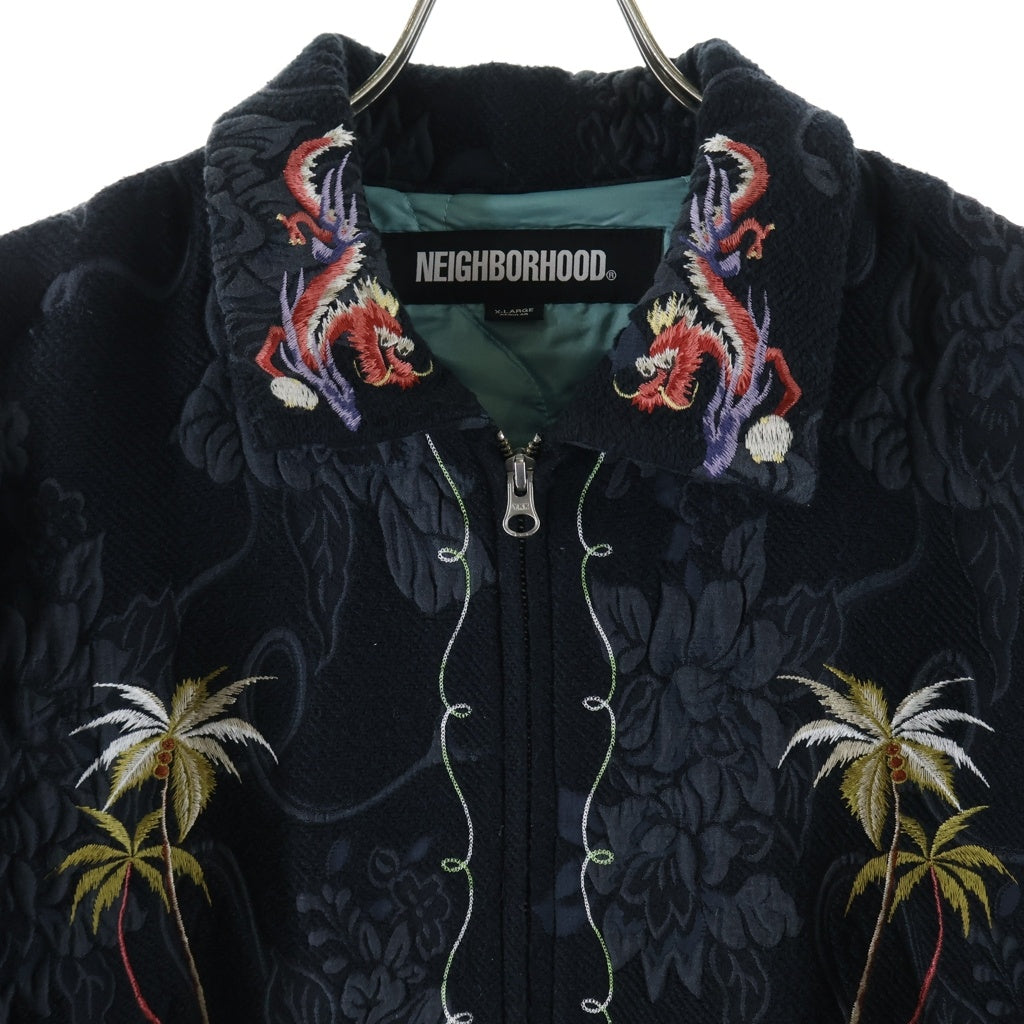 NEIGHBORHOOD(ネイバーフッド) 23AW SOUVENIR JQ SHIRT JACKET スーベニア ドラゴン ジャカード シャツジャケット ブラック 232UTNH-JKM04