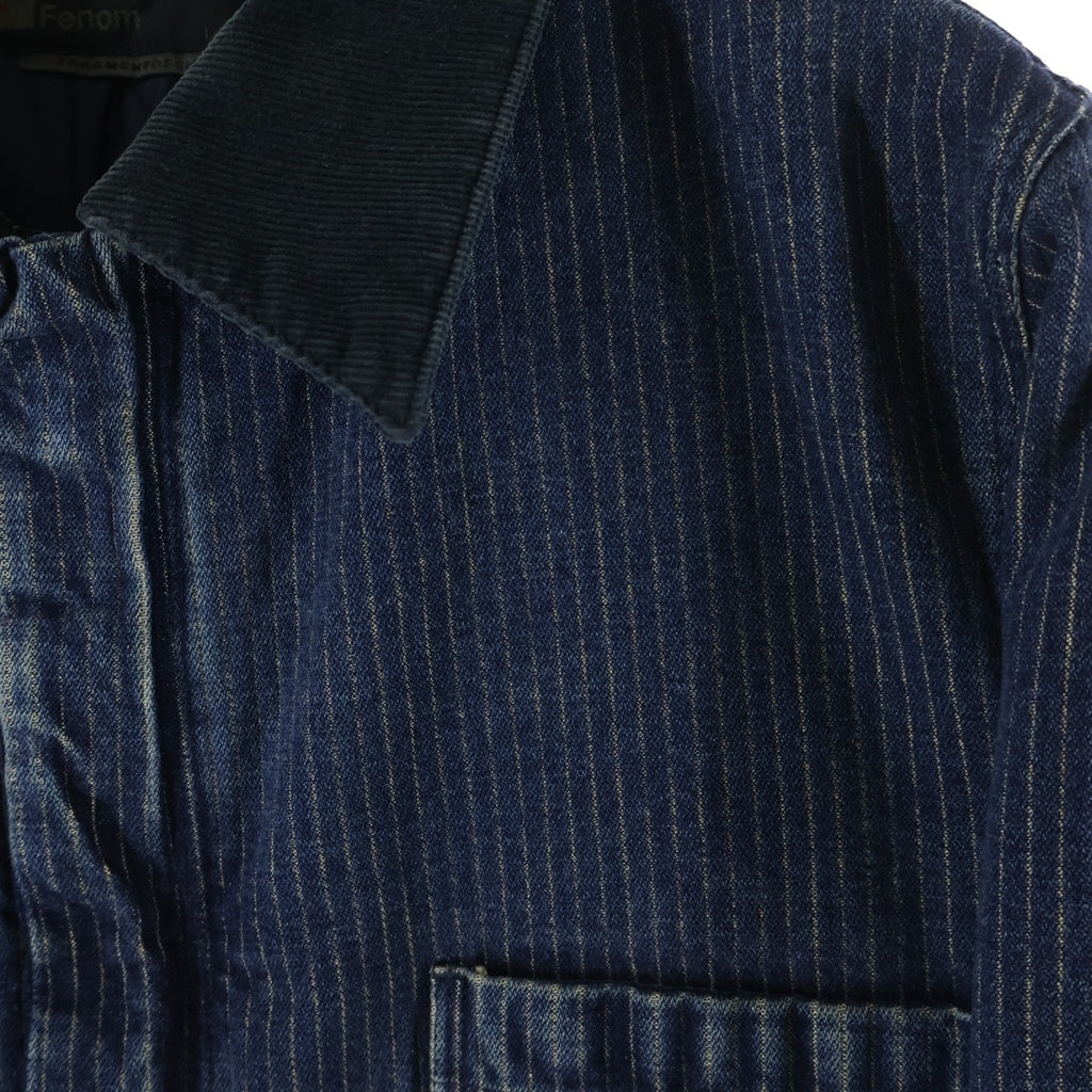 Levi's Fenom(リーバイス フェノム) ヒッコリーストライプ カバーオール コットン 中綿 デニムジャケット ブルー