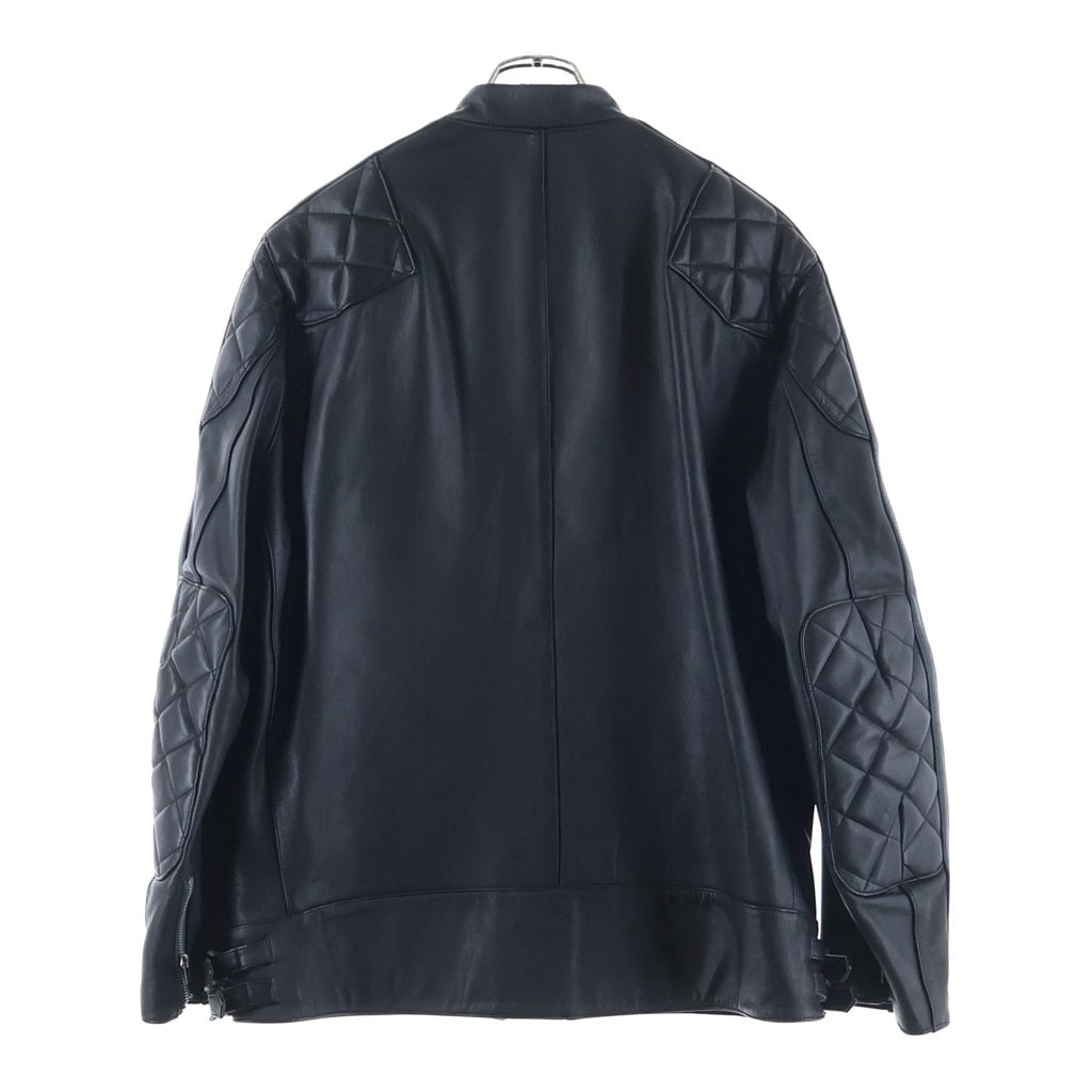 NEIGHBORHOOD(ネイバーフッド) LEATHER RACING JACKET シングルライダース レーシング レザージャケット ブラック TSNH-JK-12