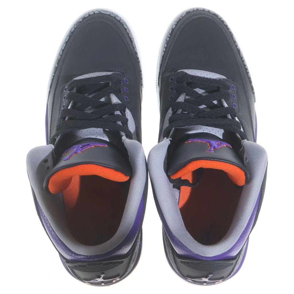NIKE(ナイキ) AIR JORDAN 3 RETRO CT8532-050 エアジョーダン ハイカットスニーカー ブラック/パープル US10.5/28.5cm