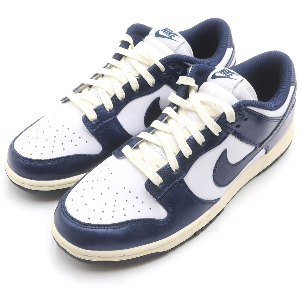 NIKE(ナイキ) Womens DUNK LOW PRM Midnight Navy and White ウィメンズ ダンク ローカットスニーカー プレミアム ミッドナイトネイビー/ホワイト US12/29cm