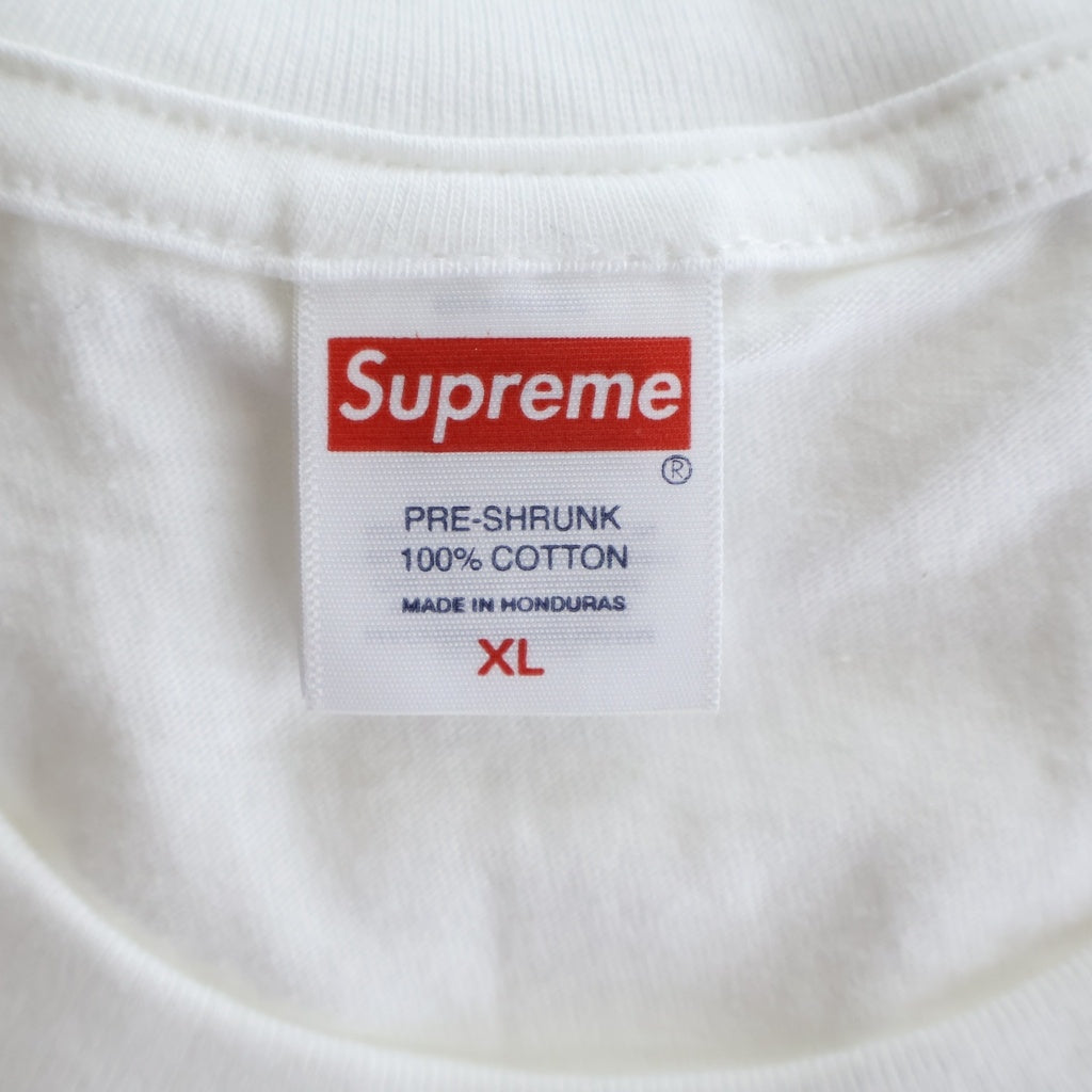 SUPREME(シュプリーム) 26SS Spider-Man Tee ロゴ スパイダーマン フロントプリント クルーネック 半袖Tシャツ ホワイト