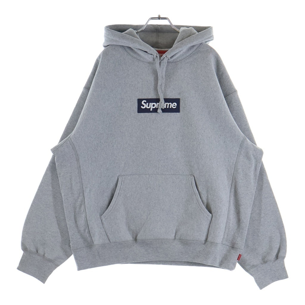 SUPREME(シュプリーム) 25AW Box Logo Hooded Sweatshirt ボックスロゴ プルオーバースウェットパーカー フーディ グレー/ネイビー