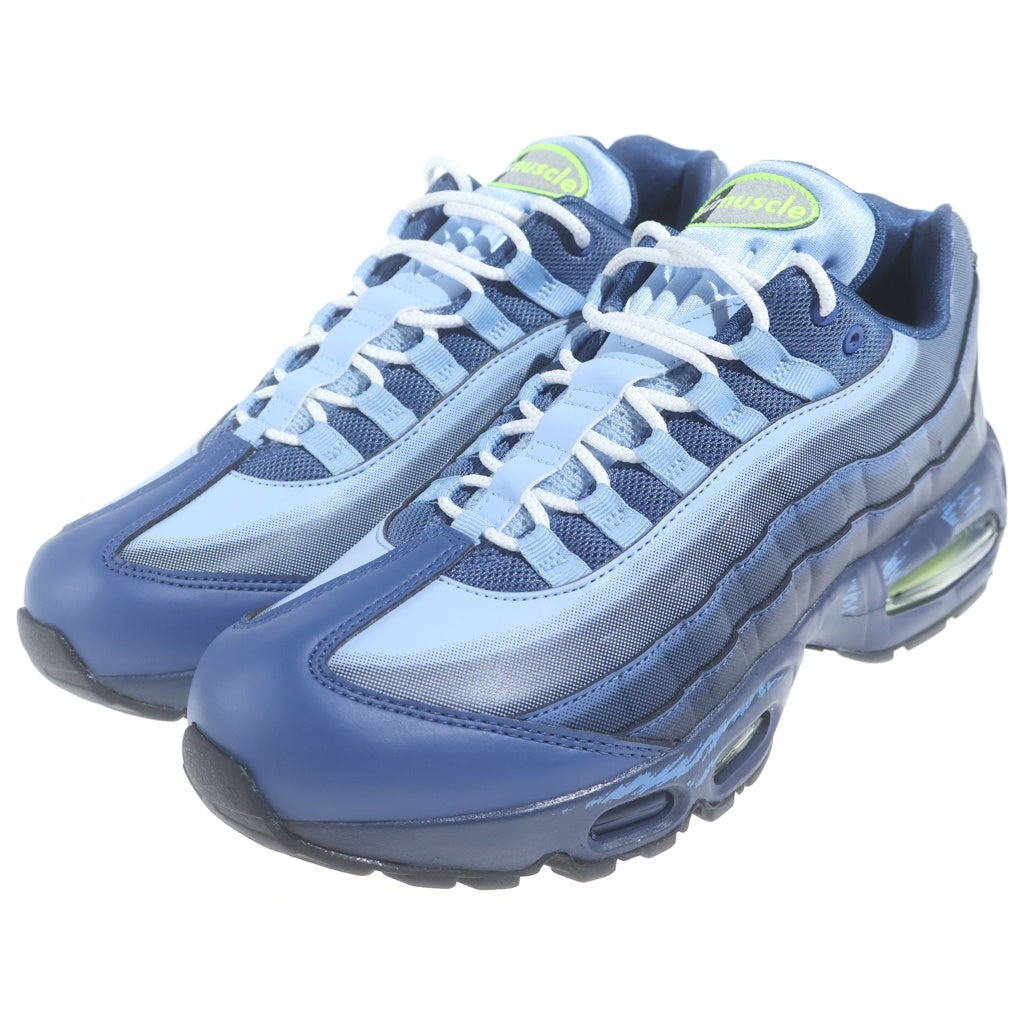 NIKE(ナイキ) ×Yu-Gi-Oh! AIR MAX 95 AIR MUSCLE JOEY II7404-400 遊戯王 エアマックス95 エアマッスル ジョーイ ローカットスニーカー ブルー US9.5/27.5cm