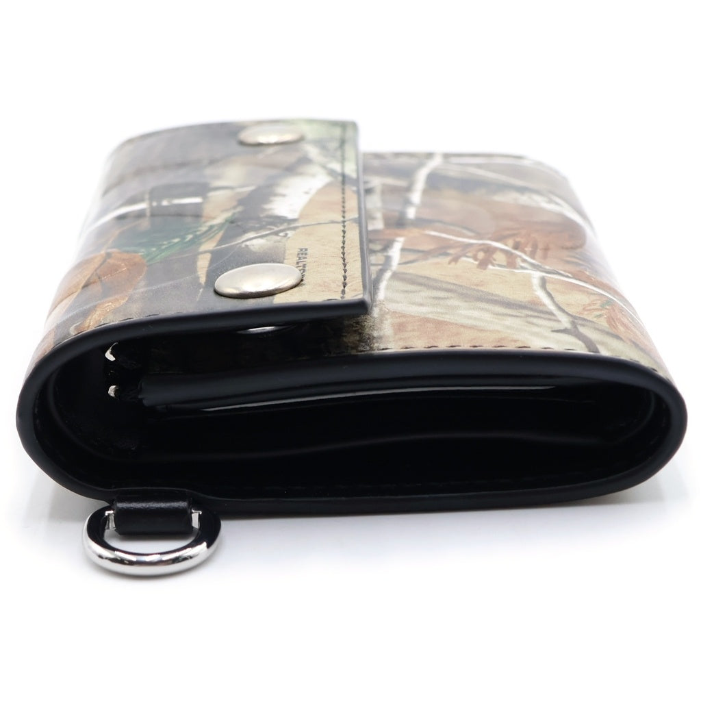 SUPREME(シュプリーム) 26AW Leather Chain Wallet リアルツリー レザー チェーン ウォレット 二つ折り財布 カーキ レディース