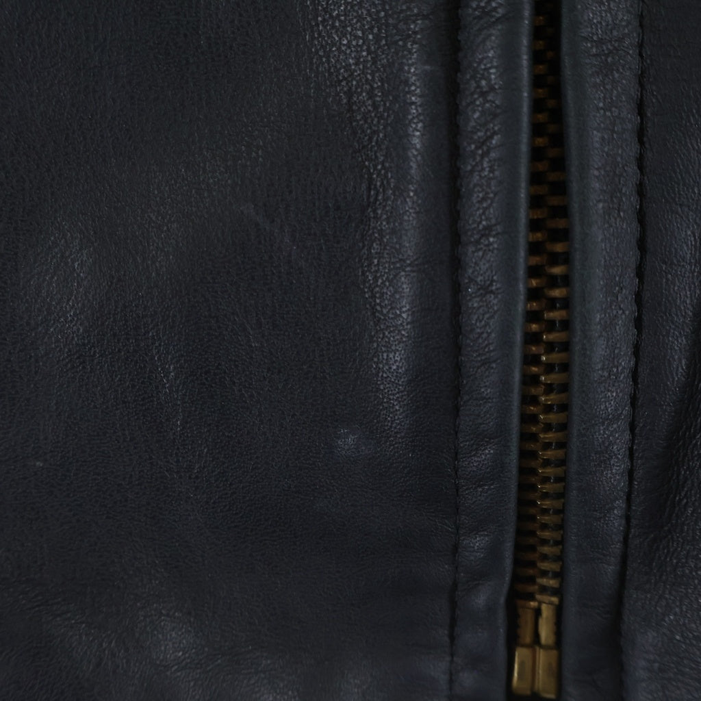VINTAGE(ヴィンテージ) 90S VINTAGE Rolling Stones ヴィンテージ ローリングストーンズ ジッアップ レザーシングルライダースジャケット ブラック