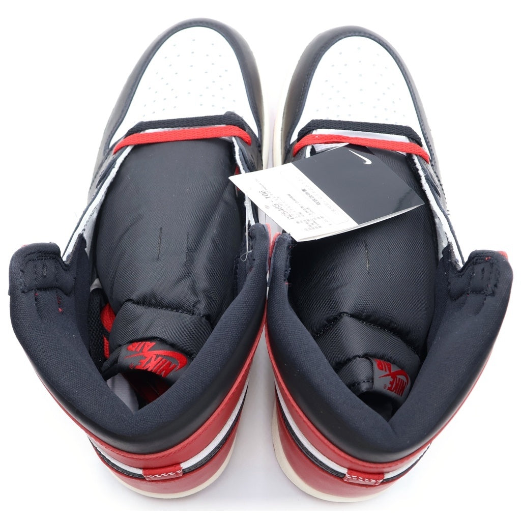 NIKE(ナイキ) AIR JORDAN 1 RETRO HIGH OG BLACK TOE REIMAGINED DZ5485-106 エアジョーダン1 レトロ ブラックトゥ リイマジンド ハイカットスニーカー ブラック/レッド