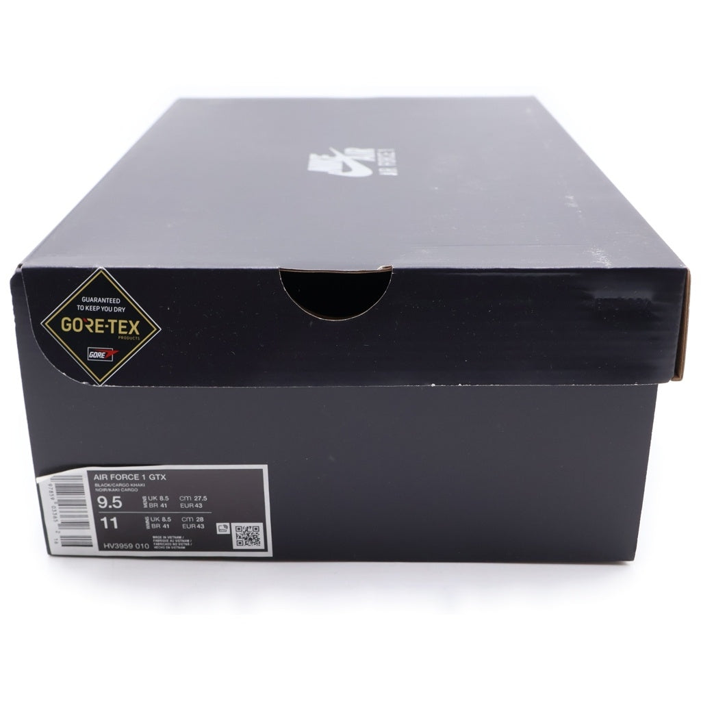 NIKE(ナイキ) AIR FORCE 1 LOW GORE-TEX BLACK CARGO KHAKI HV3959-010 エアフォース1 ゴアテックス ローカットスニーカー ブラック US9.5/27.5cm
