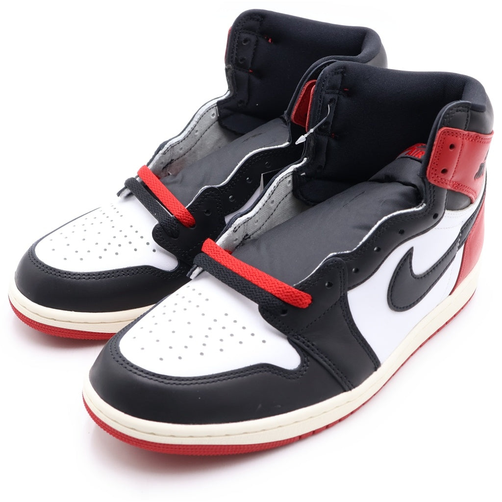 NIKE(ナイキ) AIR JORDAN 1 RETRO HIGH OG BLACK TOE REIMAGINED エアジョーダン1 レトロ ブラックトゥ リイマジンド ハイカットスニーカー US10/28cm DZ5485-106