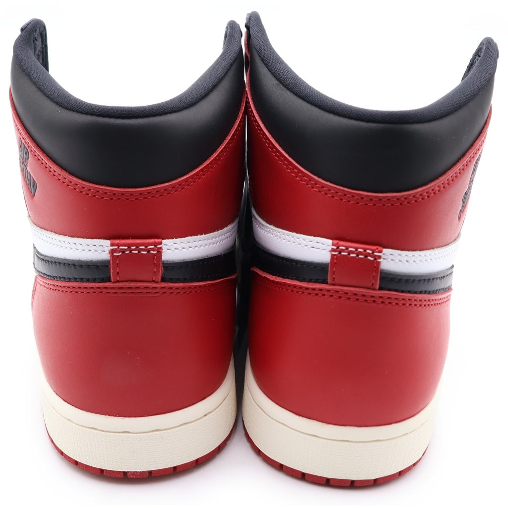 NIKE(ナイキ) AIR JORDAN 1 RETRO HIGH OG BLACK TOE REIMAGINED エアジョーダン1 レトロ ブラックトゥ リイマジンド ハイカットスニーカー US10/28cm DZ5485-106