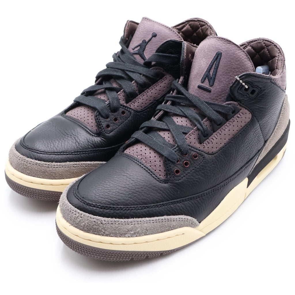 NIKE(ナイキ) ×A Ma Maniere WOMEN'S AIR JORDAN 3 RETRO OG SP BLACK AND FLAT PEWTER WYWS アママニエール ウィメンズ エアジョーダン3 ハイカットスニーカー FZ4811-001 レディース