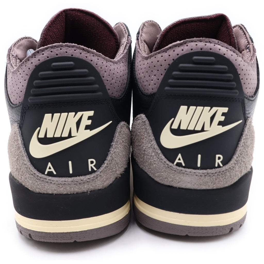 NIKE(ナイキ) ×A Ma Maniere WOMEN'S AIR JORDAN 3 RETRO OG SP BLACK AND FLAT PEWTER WYWS アママニエール ウィメンズ エアジョーダン3 ハイカットスニーカー FZ4811-001 レディース