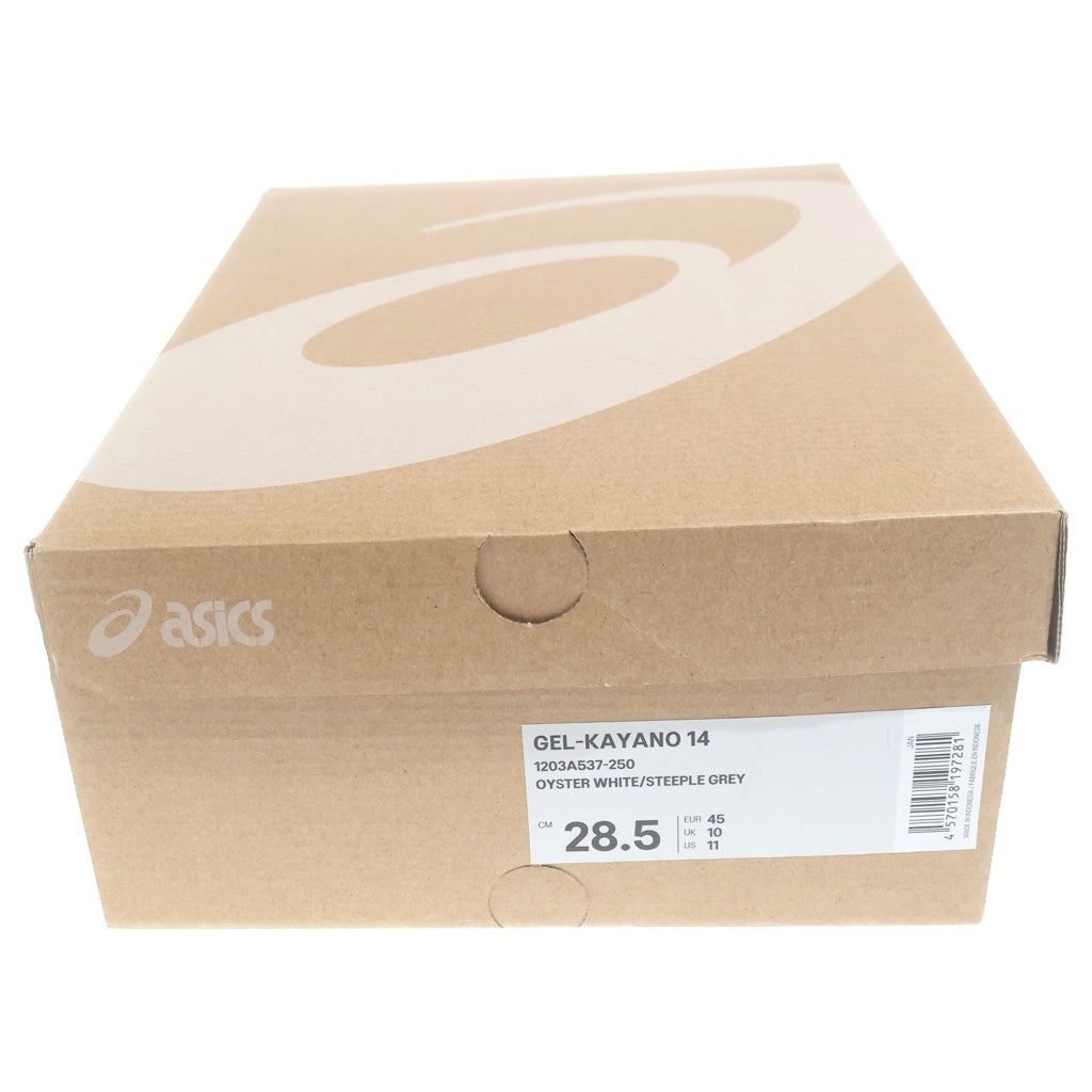 ASICS(アシックス) GEL-KAYANO 14 OYSTER WHITE STEEPLE GREY ゲルカヤノ14 ローカットスニーカー ベージュ/グレー US11/28.5cm 1203A537-250
