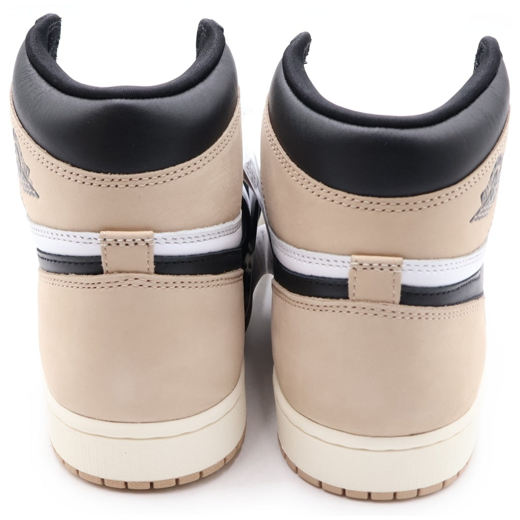 NIKE(ナイキ) WOMEN'S AIR JORDAN 1 RETRO HIGH OG LATTE FD2596-021 ウィメンズ エアジョーダン1 レトロ ハイカットスニーカー ベージュ/ブラック US12/29cm レディース