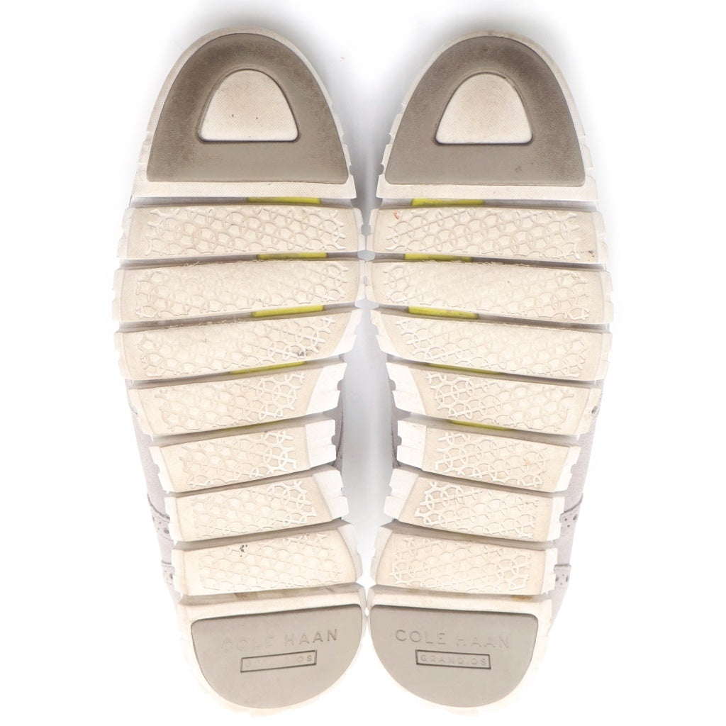 COLE HAAN(コール ハーン) ZEROGRAND DC WNG C21383 ゼログランド ウィングチップ レースアップ ローカットスニーカー ベージュ US9/27cm