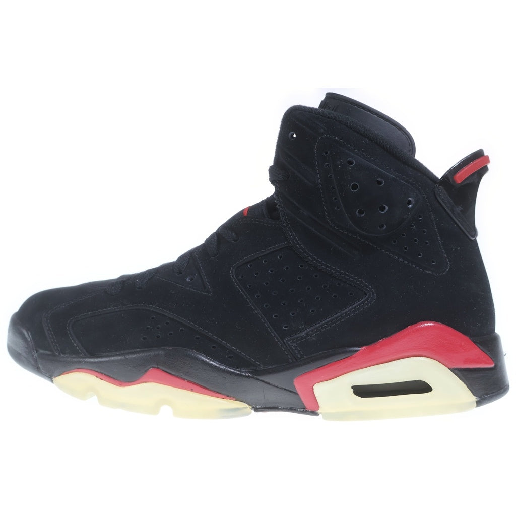 NIKE(ナイキ) 【鑑賞用 2010年製】AIR JORDAN 6 RETRO BLACK VARSITY RED 384664-061 エアジョーダン6 ハイカットスニーカー ブラック/レッド US9/27cm
